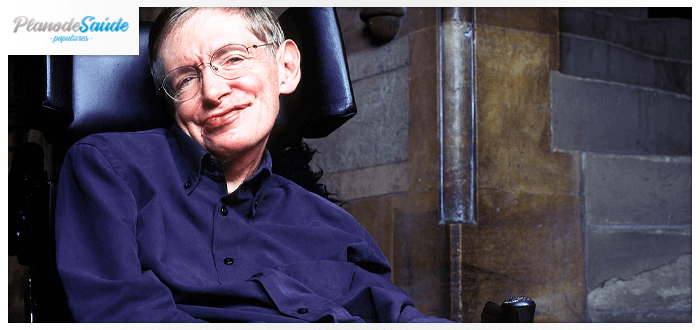 Stephen Hawking com Esclerose Lateral Amiotrófica